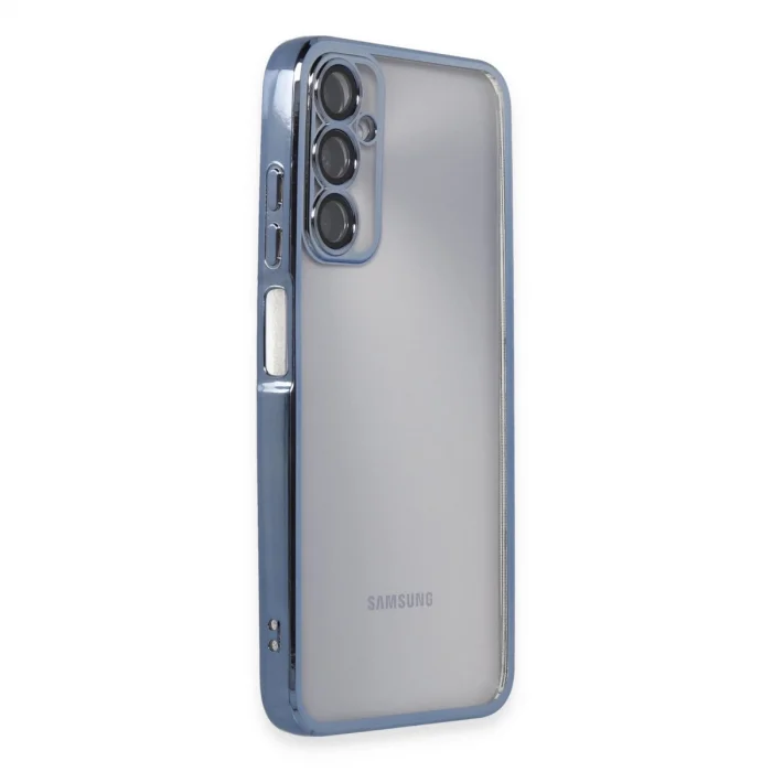 BUĞZ Samsung Galaxy A05s Kılıf Razer Lensli Silikon - Açık Mavi