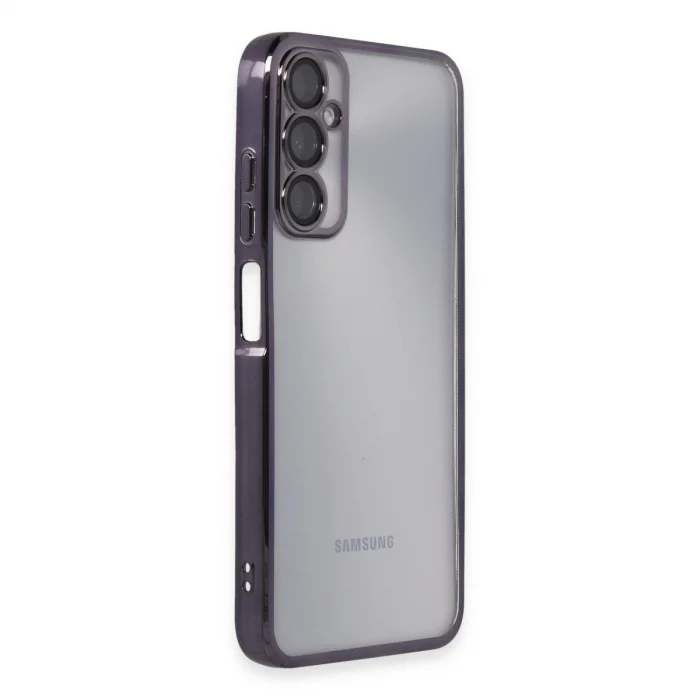 BUĞZ Samsung Galaxy A05s Kılıf Razer Lensli Silikon - Mor