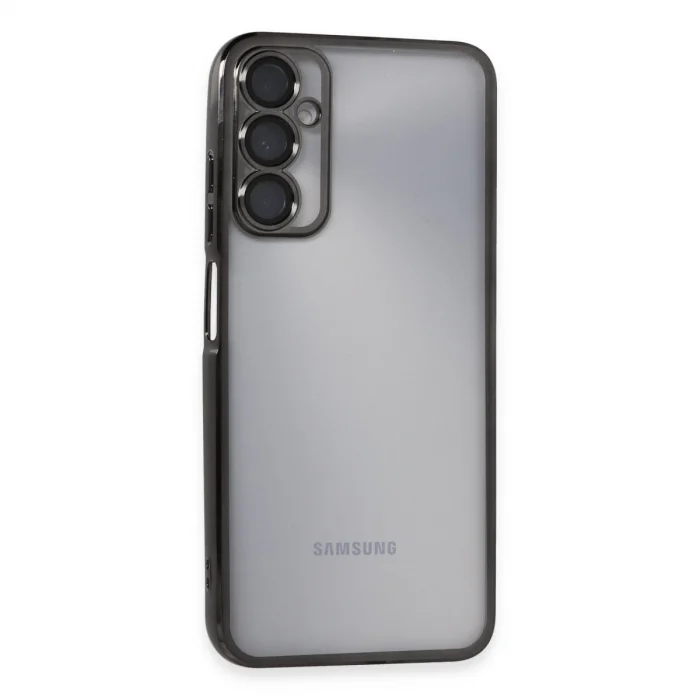 BUĞZ Samsung Galaxy A05s Kılıf Razer Lensli Silikon - Siyah