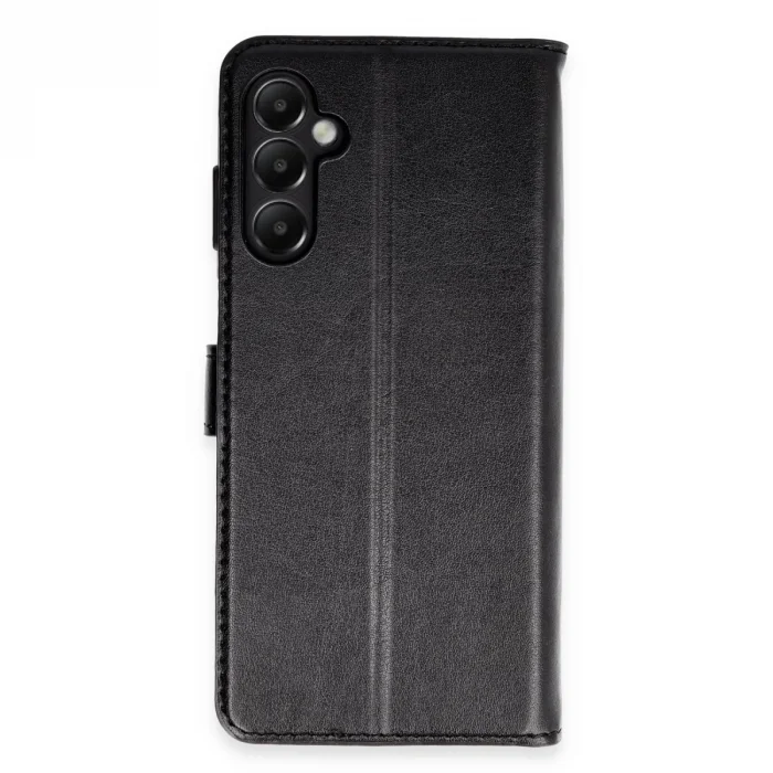 BUĞZ Samsung Galaxy A05s Kılıf Trend S Plus Kapaklı Kılıf - Siyah