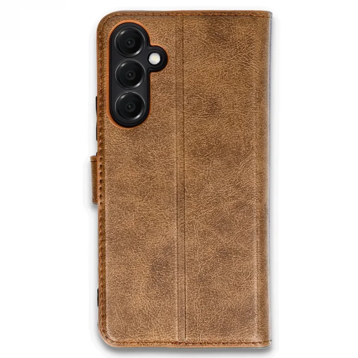 BUĞZ Samsung Galaxy A05s Kılıf Trend S Plus Kapaklı Kılıf - Taba