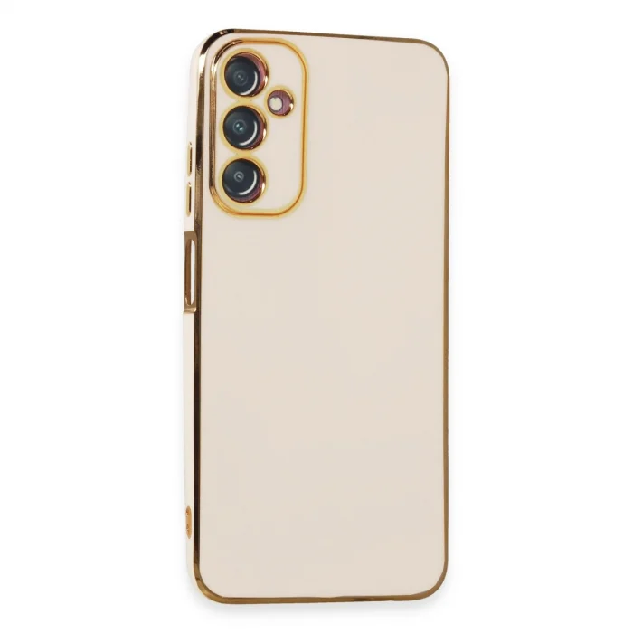 BUĞZ Samsung Galaxy A05s Kılıf Volet Silikon - Beyaz