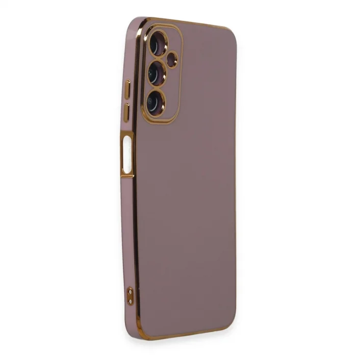 BUĞZ Samsung Galaxy A05s Kılıf Volet Silikon - Mor