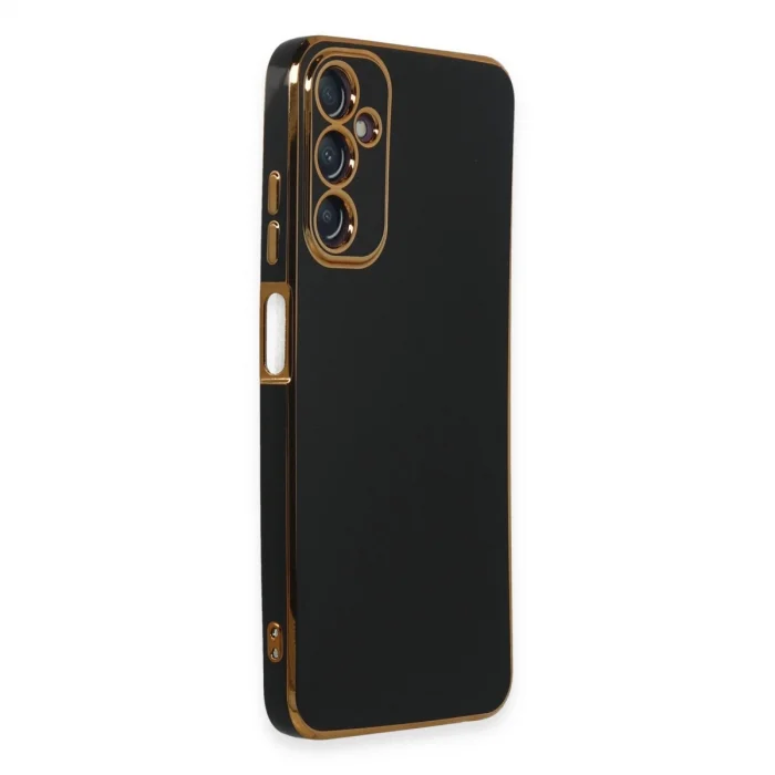 BUĞZ Samsung Galaxy A05s Kılıf Volet Silikon - Siyah