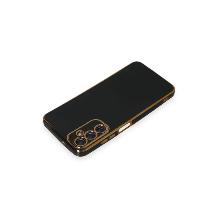 BUĞZ Samsung Galaxy A05s Kılıf Volet Silikon - Siyah