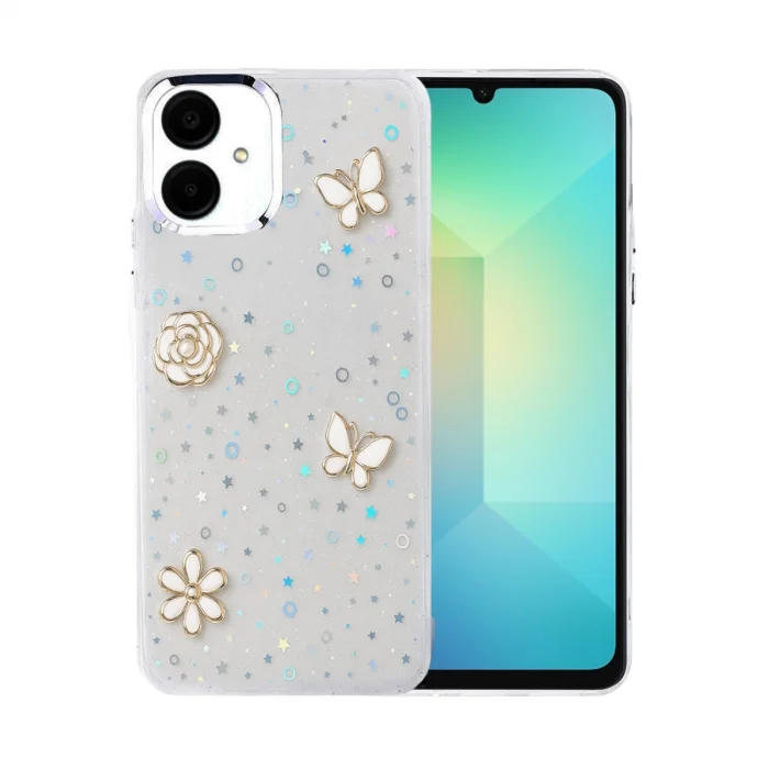 BUĞZ Samsung Galaxy A06 Fiyonk Desenli Kapak - Desen 10