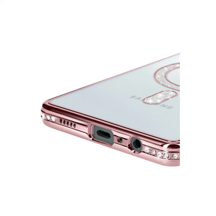 BUĞZ Samsung Galaxy A06 Joke Simli Magneticsafe Kılıf - Pembe