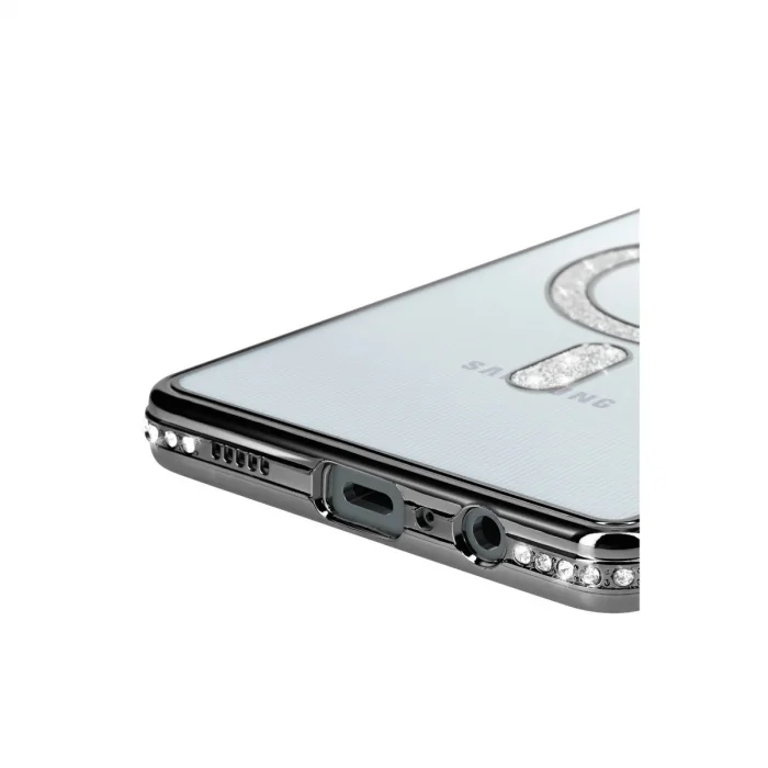 BUĞZ Samsung Galaxy A06 Joke Simli Magneticsafe Kılıf - Siyah