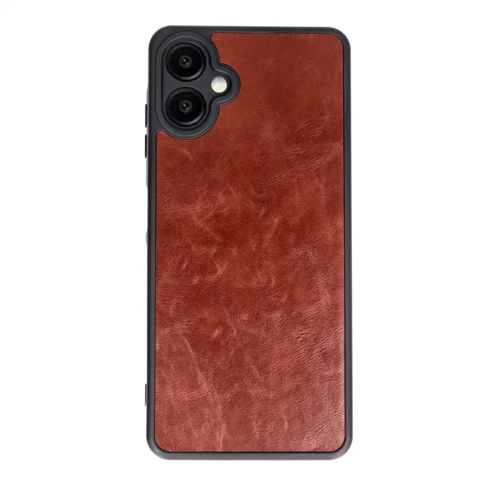 BUĞZ Samsung Galaxy A06 Kılıf Aras Deri Kapak - Bordo