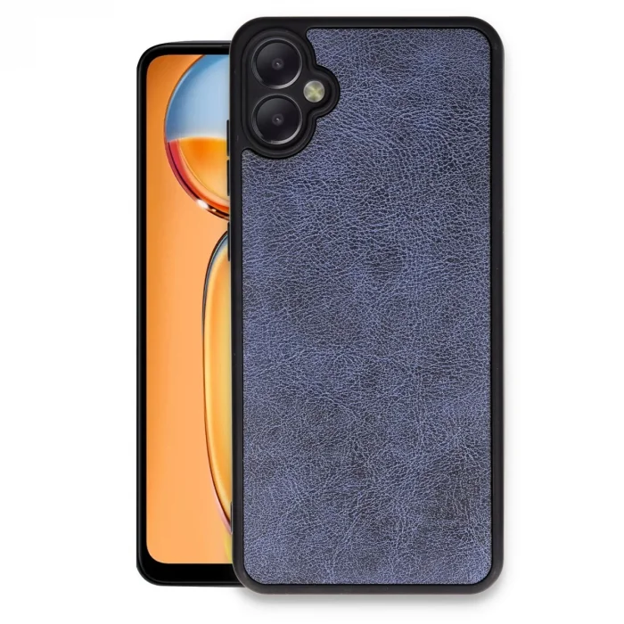 BUĞZ Samsung Galaxy A06 Kılıf Aras Deri Kapak - Lacivert