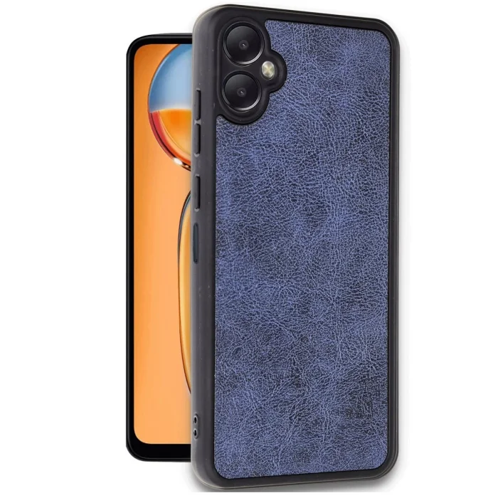 BUĞZ Samsung Galaxy A06 Kılıf Aras Deri Kapak - Lacivert