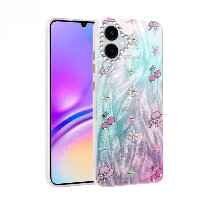 BUĞZ Samsung Galaxy A06 Kılıf Blade Aynalı Desenli Kapak - Desen 4