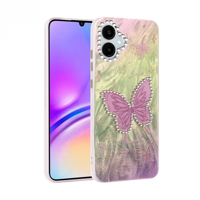 BUĞZ Samsung Galaxy A06 Kılıf Blade Aynalı Desenli Kapak - Desen 5