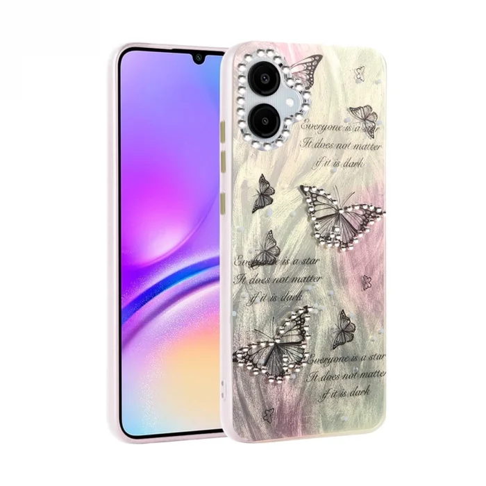 BUĞZ Samsung Galaxy A06 Kılıf Blade Aynalı Desenli Kapak - Desen 6