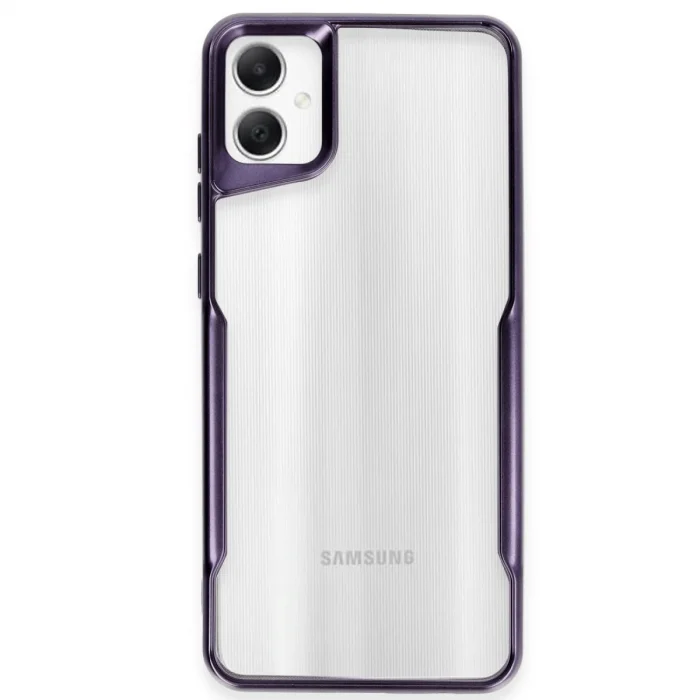 BUĞZ Samsung Galaxy A06 Kılıf Boyi Silikon Kapak - Derin Mor