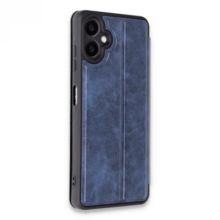BUĞZ Samsung Galaxy A06 Kılıf Flip Cover - Lacivert