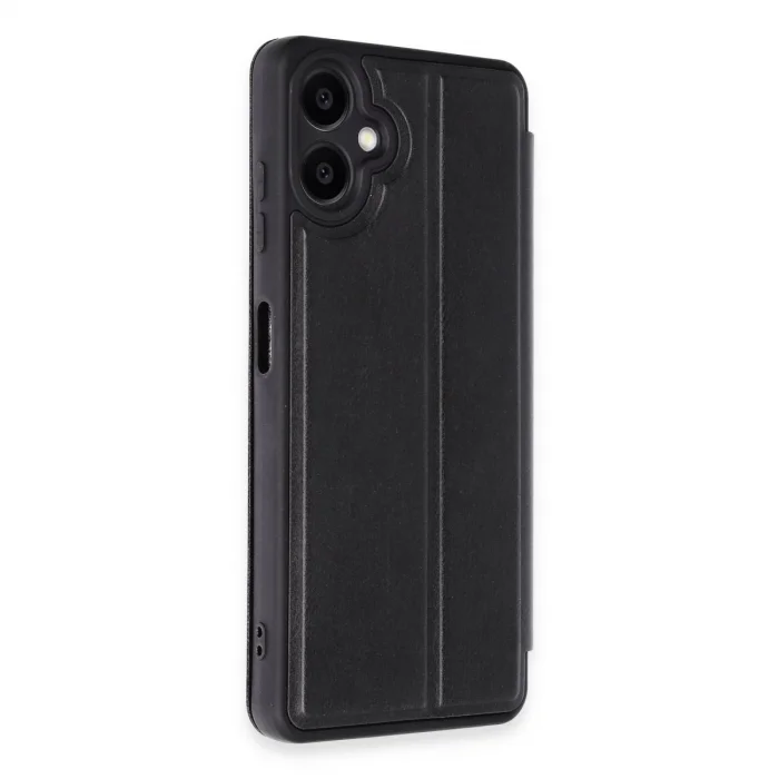 BUĞZ Samsung Galaxy A06 Kılıf Flip Cover - Siyah
