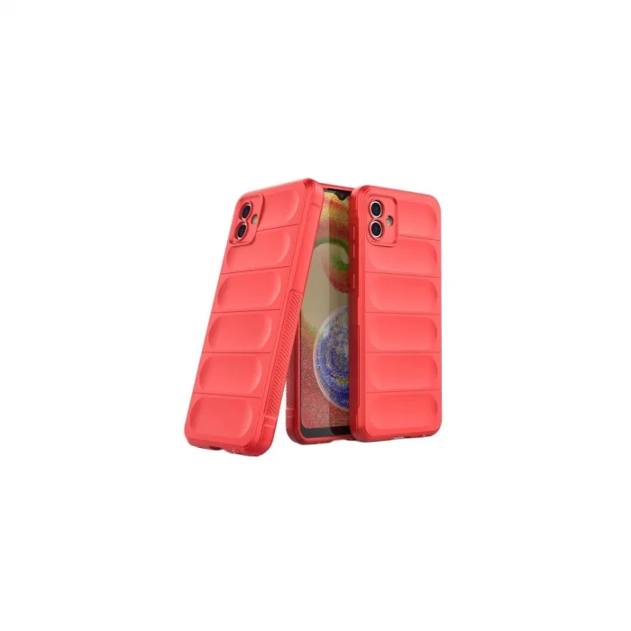 BUĞZ Samsung Galaxy A06 Kılıf Optimum Silikon - Kırmızı