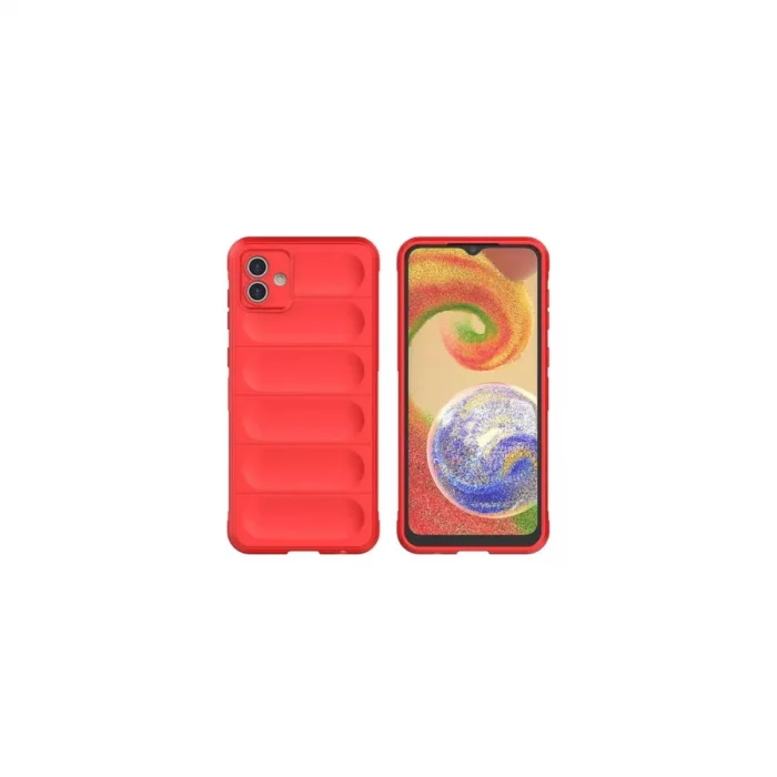 BUĞZ Samsung Galaxy A06 Kılıf Optimum Silikon - Kırmızı