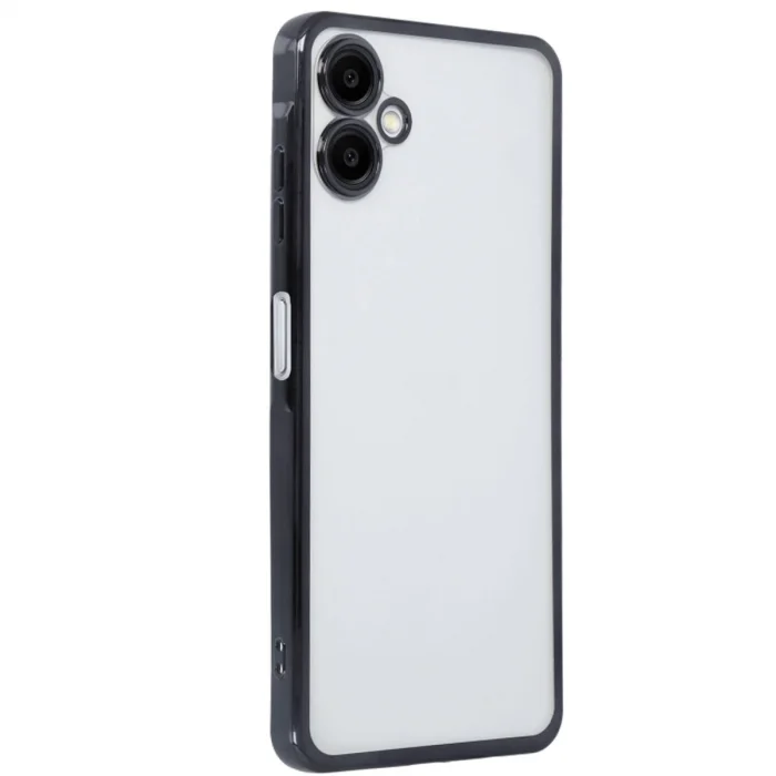 BUĞZ Samsung Galaxy A06 Kılıf Razer Lensli Silikon - Siyah