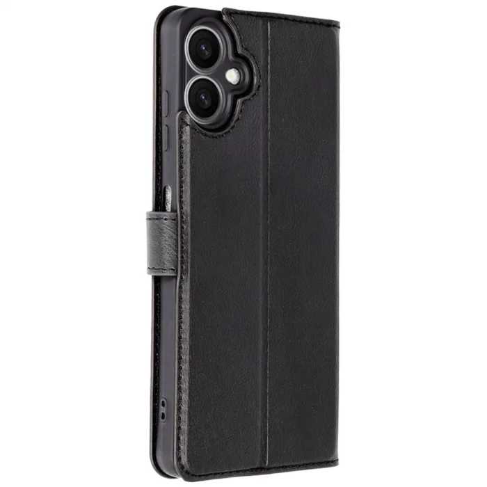 BUĞZ Samsung Galaxy A06 Kılıf Trend S Plus Kapaklı Kılıf - Siyah