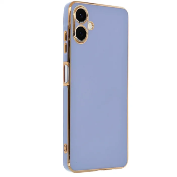 BUĞZ Samsung Galaxy A06 Kılıf Volet Silikon - Mavi