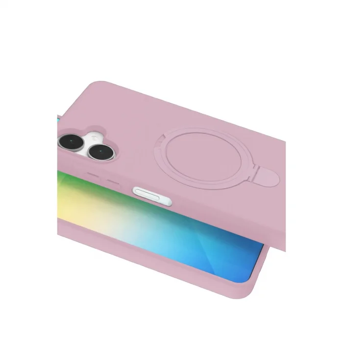 BUĞZ Samsung Galaxy A06 Regal Magsafe Standlı Kapak - Açık Pembe