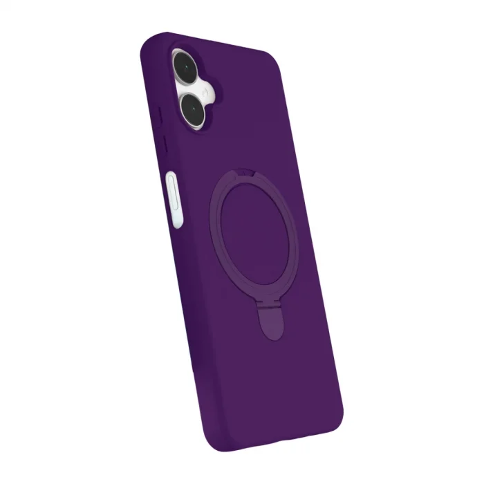 BUĞZ Samsung Galaxy A06 Regal Magsafe Standlı Kapak - Derin Mor