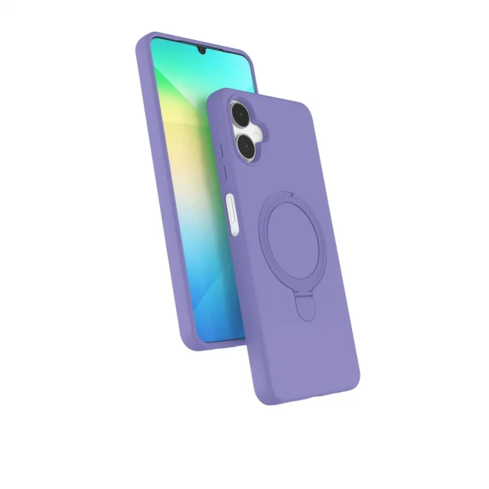 BUĞZ Samsung Galaxy A06 Regal Magsafe Standlı Kapak - Lila