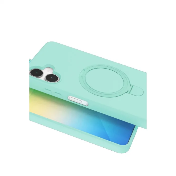 BUĞZ Samsung Galaxy A06 Regal Magsafe Standlı Kapak - Su Yeşili