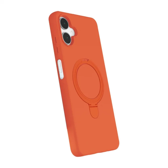 BUĞZ Samsung Galaxy A06 Regal Magsafe Standlı Kapak - Turuncu