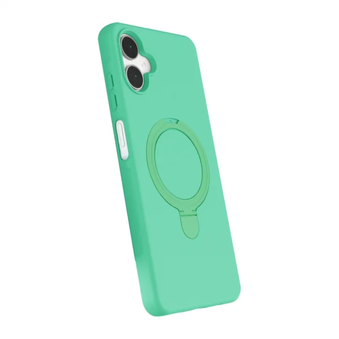 BUĞZ Samsung Galaxy A06 Regal Magsafe Standlı Kapak - Yeşil