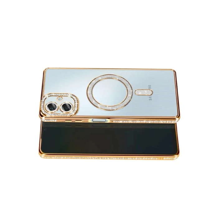 BUĞZ Samsung Galaxy A07 4g Joke Simli Magneticsafe Kılıf - Gold