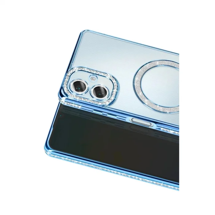 BUĞZ Samsung Galaxy A07 4g Joke Simli Magneticsafe Kılıf - Mavi