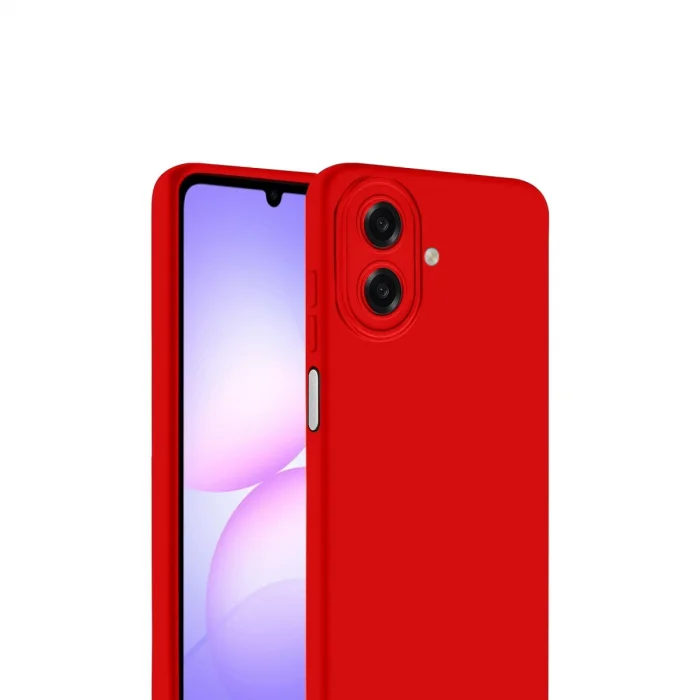 BUĞZ Samsung Galaxy A07 4g Nano İçi Kadife Silikon - Kırmızı