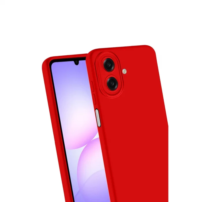 BUĞZ Samsung Galaxy A07 4g Nano İçi Kadife Silikon - Kırmızı