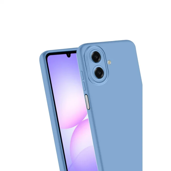 BUĞZ Samsung Galaxy A07 4g Nano İçi Kadife Silikon - Mavi