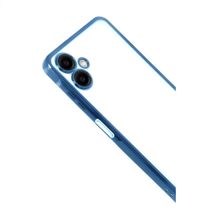 BUĞZ Samsung Galaxy A07 4g Razer Lensli Silikon - Açık Mavi