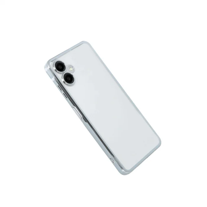 BUĞZ Samsung Galaxy A07 4g Razer Lensli Silikon - Gümüş