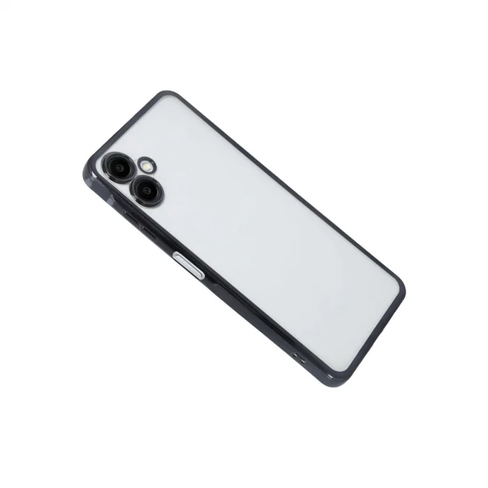 BUĞZ Samsung Galaxy A07 4g Razer Lensli Silikon - Siyah