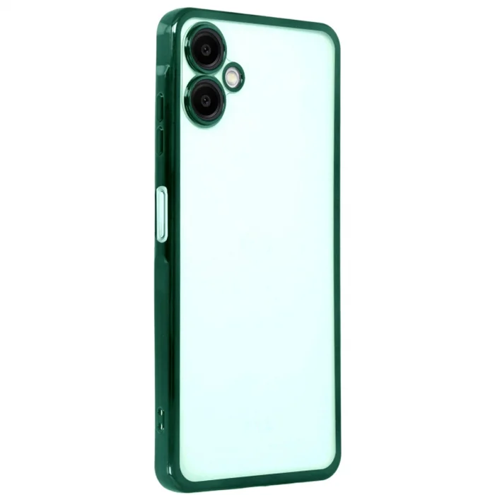 BUĞZ Samsung Galaxy A07 4g Razer Lensli Silikon - Yeşil