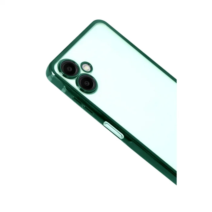 BUĞZ Samsung Galaxy A07 4g Razer Lensli Silikon - Yeşil