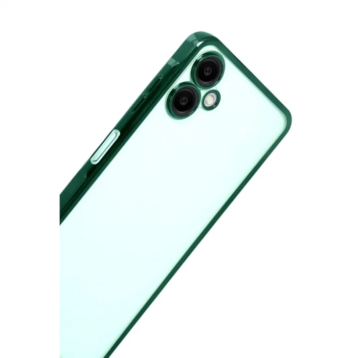 BUĞZ Samsung Galaxy A07 4g Razer Lensli Silikon - Yeşil