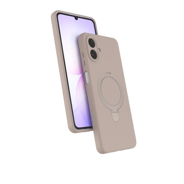 BUĞZ Samsung Galaxy A07 4g Regal Magsafe Standlı Kapak - Çöl Titanyum