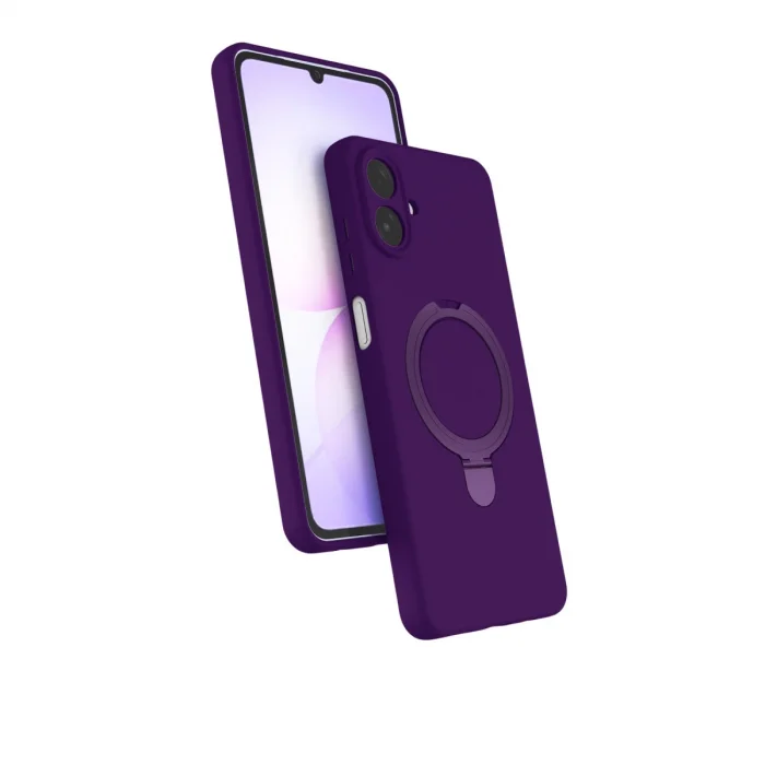 BUĞZ Samsung Galaxy A07 4g Regal Magsafe Standlı Kapak - Derin Mor