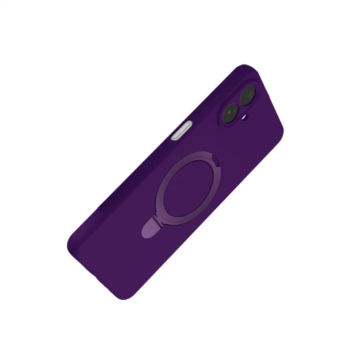 BUĞZ Samsung Galaxy A07 4g Regal Magsafe Standlı Kapak - Derin Mor