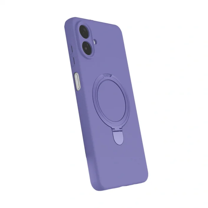 BUĞZ Samsung Galaxy A07 4g Regal Magsafe Standlı Kapak - Lila