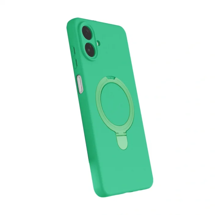 BUĞZ Samsung Galaxy A07 4g Regal Magsafe Standlı Kapak - Yeşil