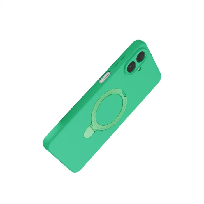 BUĞZ Samsung Galaxy A07 4g Regal Magsafe Standlı Kapak - Yeşil