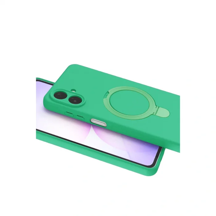 BUĞZ Samsung Galaxy A07 4g Regal Magsafe Standlı Kapak - Yeşil